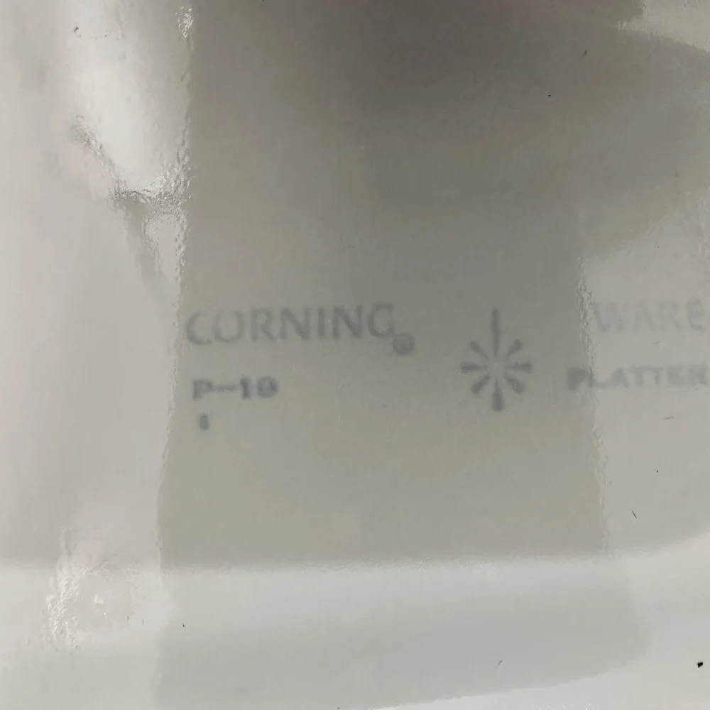 Corning‎ Ware Blue Cornflower P-19 Bakeware Roasting Platter 16x10x2